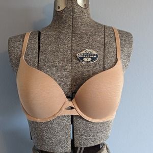 32D Victoria’s Secret Padded Perfect Coverage Bra (Adjusts to racerback) Nude